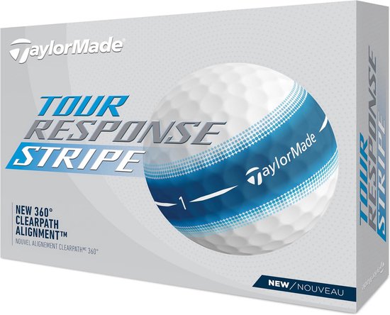 Tour Response Streep Blauw Golfbal van Merkloos
