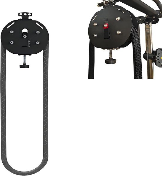 Touw Trainer - Fitness Touw - Full Body Workout - Verstelbare Weerstand - 36x46x21cm - Mat Zwart