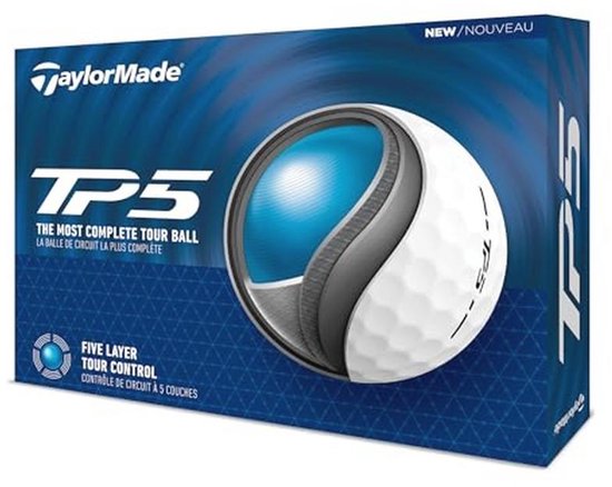 TP5 Golfballen 12-Pack - Wit van Merkloos