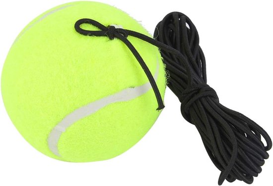 Training Ball met Touw - Tennisbal voor Beginners met 4M Elastisch Rubber Touw voor Individuele Oefeningen - Vervangingsballen - Terugkaatbal van Merkloos
