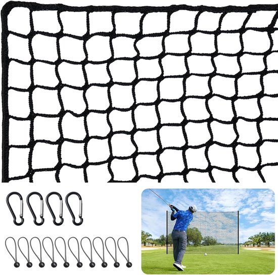 Training Net 3 x 3 m voor Golf | Duurzaam Polyester, Snelle Installatie, UV- en Scheurbestendig, Ideaal voor Oefenen in de Tuin en Driving Range