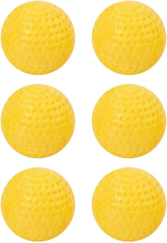 Trainingsgolfballen - Zachte Golfballen - Binnenshuis Oefenen - Schadevrij - 4 cm Diameter - Geel
