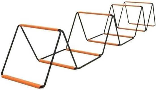 Trainingshindernissen - Snelheidstrainer - Sporten Verbeteren - Verstelbare Afstand - 40x40cm Raster - Zwart