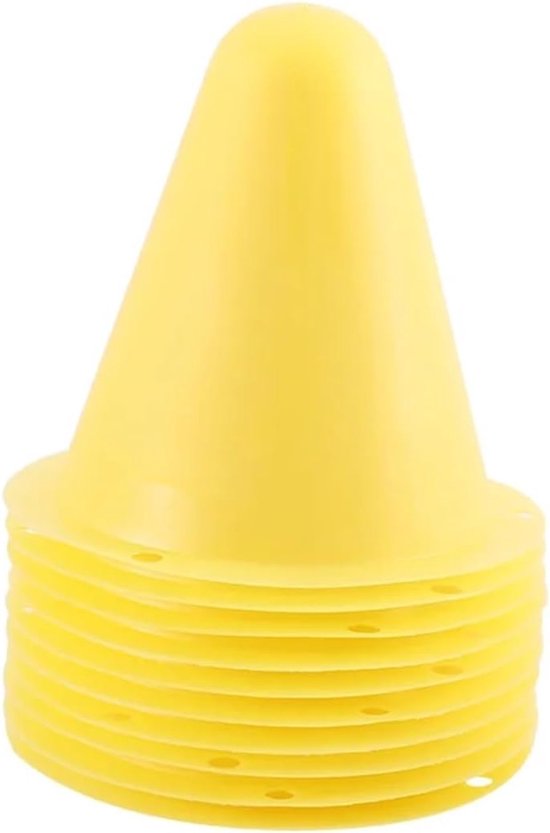 Trainingskegels - Markeerkegels Oefenkegels - Sport Training - Felgekleurde Set - 8cm Diameter - Veelkleurig
