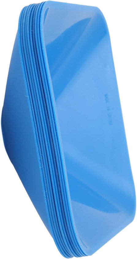 Trainingskegels - Markeerpylonnen Sportkegels - Sporttraining Uitoefenen - Stapelbaar Compact Ontwerp - 10 stuks - Blauw