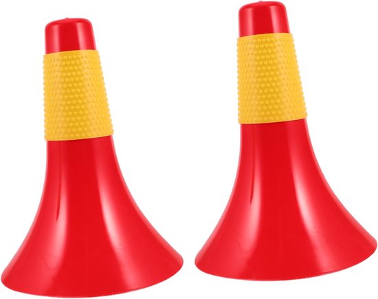 Trainingskegels Set - Sport Markeringen - Sport Training - Robuust Verdikt Ontwerp - 7cm Hoog - Rood Geel
