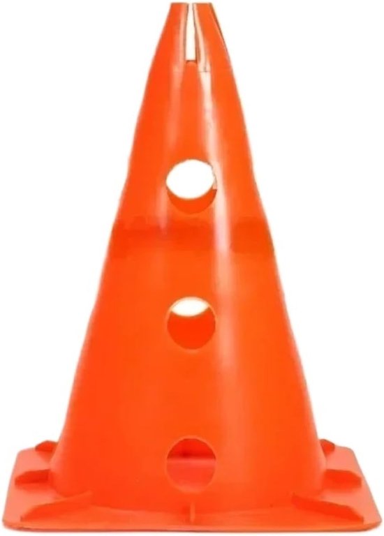 Trainingskegels - Sportmarkeringen - Veelzijdig Gebruik - Robuust Flexibel Materiaal - 30 cm Hoog - Veelkleurig
