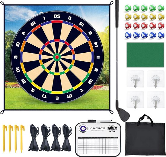 Trainingsmat Golf 180 x 180 cm - Golfspeelmat voor binnen en buiten - Golfclub - Golfoefenmat - Golfspel training - Geschikt voor golfspel - Golfliefhebbers - Beginners van Train