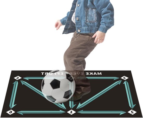 Trainingsmat Voetbal - Oefenmat Stap - Balcontrole Verbeteren - Antislip Ontwerp - 60 x 10 x 10 cm - Groen