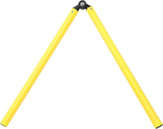 Trainingspalen Set - Voetbal Oefenpalen - Sport Training - Duurzaam Plastic Materiaal - 100 cm Lengte - Geel