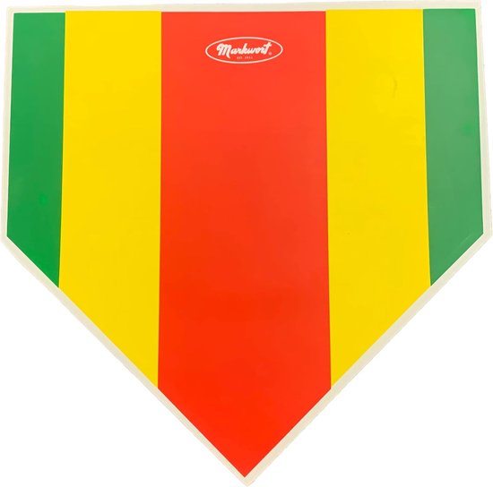 Trainingsplaat - Honkbal Oefenplaat - Slagzone Training - Visuele Feedback - Standaard Afmetingen - Rood van Merkloos