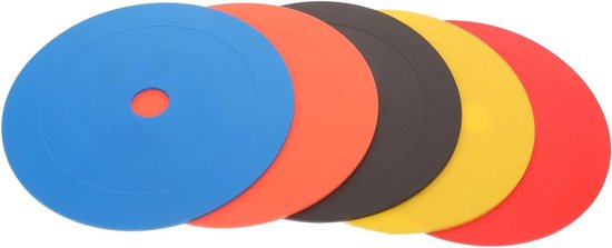 Trainingsschijven - Markeersjijven - Sporttraining Verbeteren - Scheurbestendig PVC - 5 stuks - Diverse kleuren