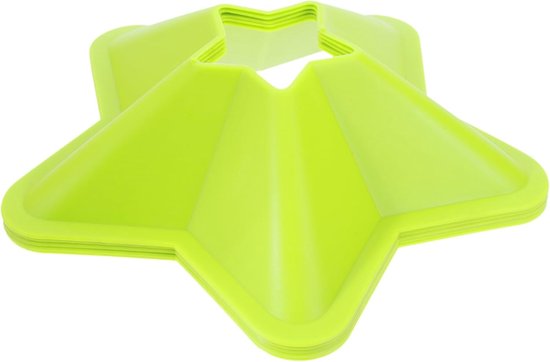 Trainingsschijven - Markeringen veld - Sport training - Duurzaam lichtgewicht materiaal - 17.5 x 17.5 x 5 cm - Groen