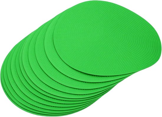 Trainingsschijven - Sport markers - Sport training - Antislip TPE - 19cm diameter - Heldergroen