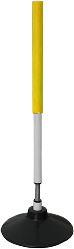 Trainingsstokken Voetbal - Snelheidspalen - Sporttraining Verbeteren - Stevige Rubberen Basis - 61 Centimeter - Geel van Merkloos