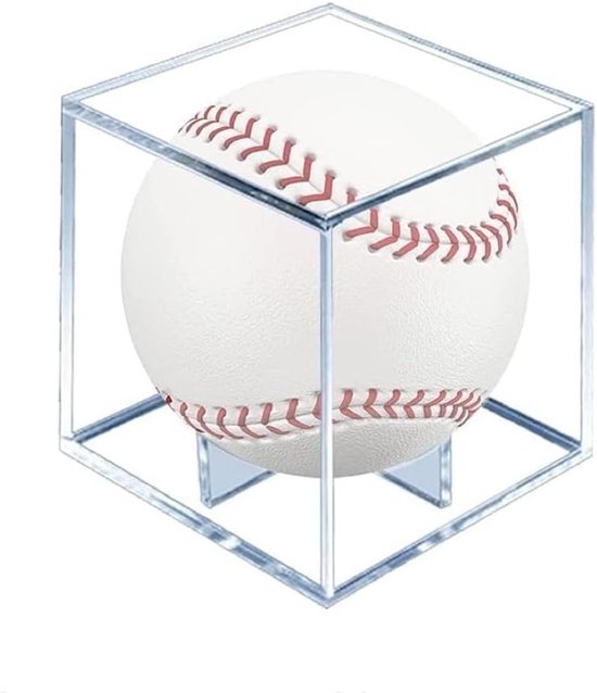 Transparante Display Case voor Baseball en Golfbal, Anti-UV Acryl, Stofdichte Opbergdoos voor Handtekeningen en Sportballen, Ideaal voor Verzamelobjecten en Decoratie (8 * 8 * 8 cm)