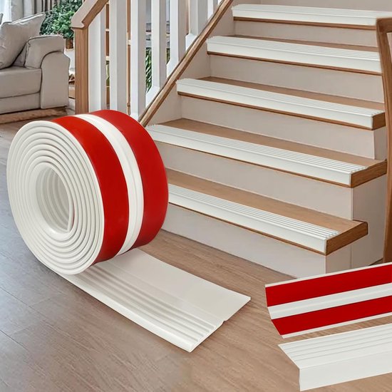 Traprandprofiel zelfklevend 500x9,5 cm antislip bescherming waterdicht L-vorm voor buiten en binnen