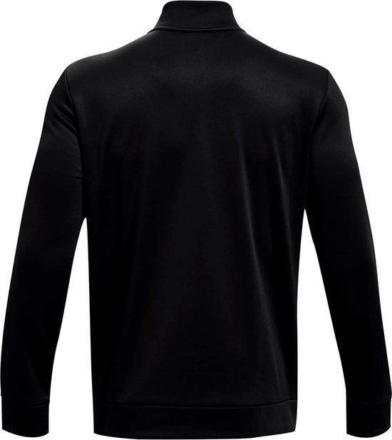 UA Armour Fleece 1/4 Zip - Black / / Black van Merkloos