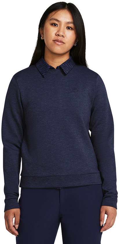 UA Drive Midlayer Crew-Midnight Navy / / Midnight Navy van Under Armour