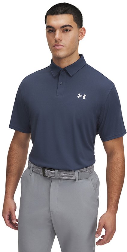 UA T2G Pique Polo-Downpour Gray / / White van Under Armour