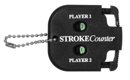 Ulanax® - Golf scoreteller - Slagenteller - Handteller - Golftrainingsmateriaal - Golfaccesoires - 2 spelers - Zwart