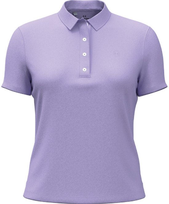 Under Armour ArmourDry SS Polo Purple Crest van Merkloos