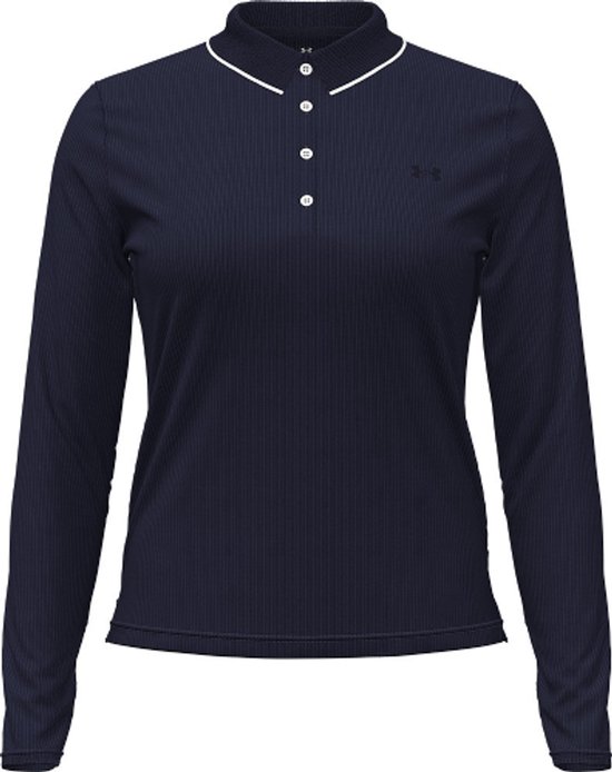 Under Armour Drive Chill LS Polo Midnight Navy