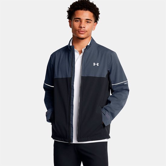 Under Armour Golf Drive Rain Shell Jas Zwart XL van Under Armour