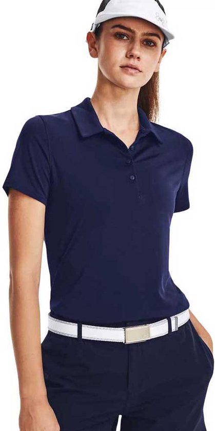 Under Armour Golf Playoff Korte Mouw Poloshirt Voor Dames Blauw L van Under Armour