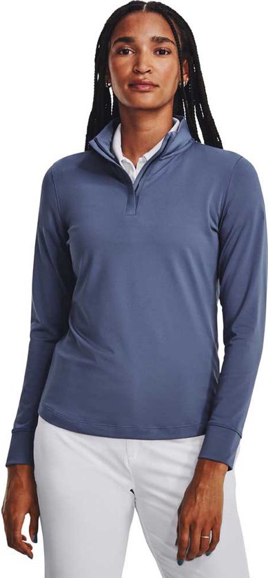 Under Armour Golf Playoff Sweatshirt Met Halve Rits Blauw S Vrouw van Merkloos