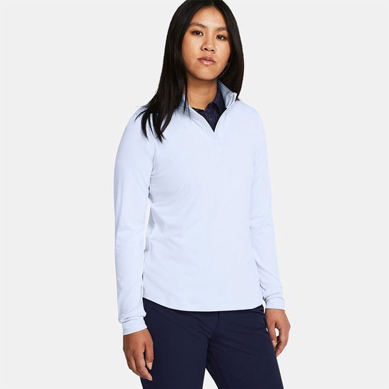 Under Armour Golf Playoff Sweatshirt Met Halve Rits Blauw XS Vrouw van Merkloos