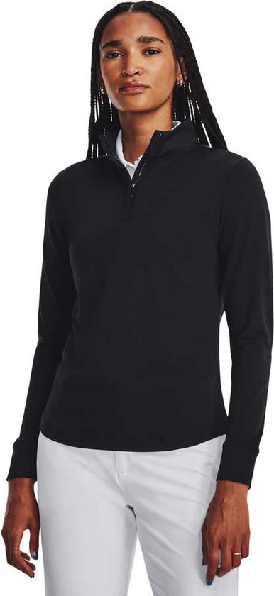 Under Armour Golf Playoff Sweatshirt Met Halve Rits Zwart M van Merkloos