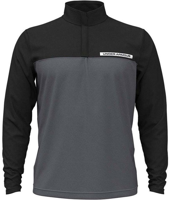 Under Armour Golf Tee To Green Fleece Met Halve Rits Grijs L Man