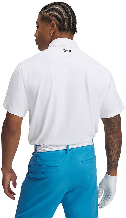Under Armour Golf Tee To Green Pique Korte Mouw Poloshirt Wit 3XL van Under Armour