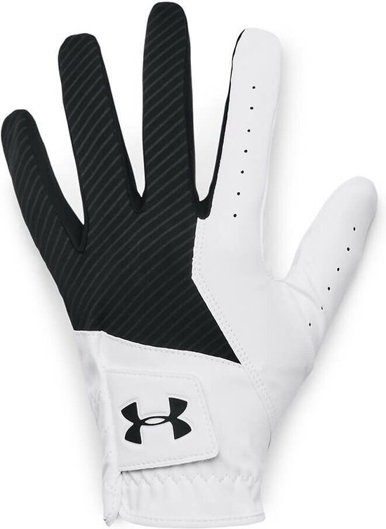 Under Armour Heren Golfhandschoen Medal Wit/Zwart Linker handschoen (rechtshandige speler) Mt. XXL van Under Armour