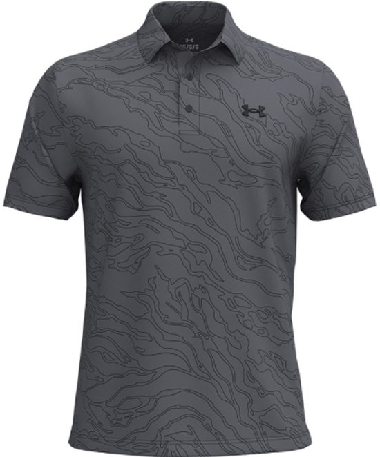 Under Armour Heren Playoff Golf Polo 3.0 Printed Micro Camo Castlerock van Merkloos