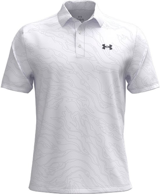 Under Armour Heren Playoff Golf Polo 3.0 Printed Micro Camo White