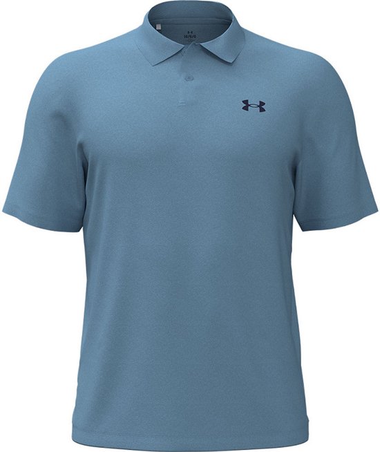 Under Armour Performance 3.0 Heren Golfpolo Blue Smoke van Merkloos