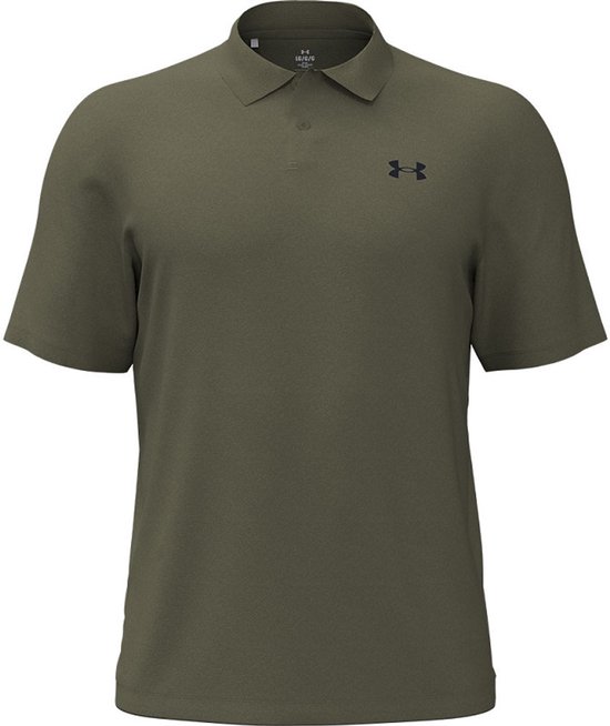 Under Armour Performance 3.0 Heren Golfpolo Donker Groen van Merkloos