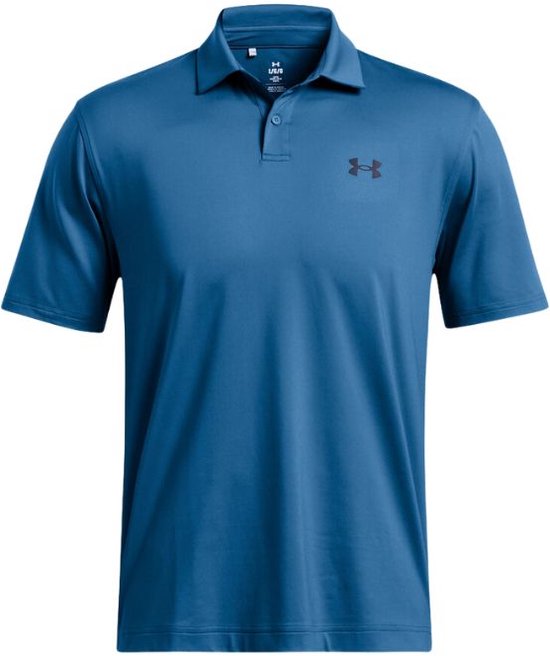Under Armour T2G Heren Golfpolo Photon Blue Navy van Under Armour