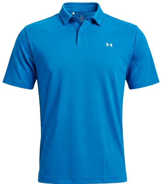 Under Armour T2G Pique Polo Aegean Blauw Heren