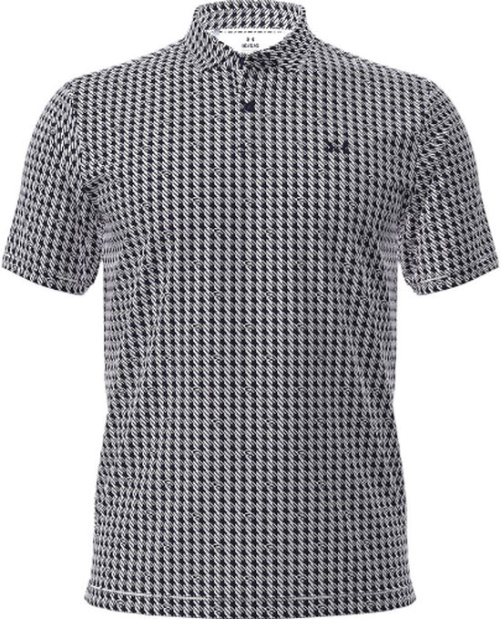 Under Armour T2G Polo Print Houndstooth Deuces White