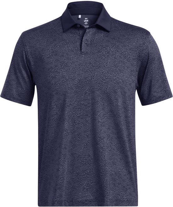 Under Armour T2G Printed Polo - Golfpolo Voor Heren - Navy/Print - L van Under Armour