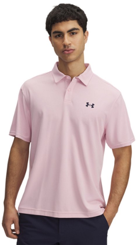 Under Armour T2G Printed-Polo Roze van Under Armour