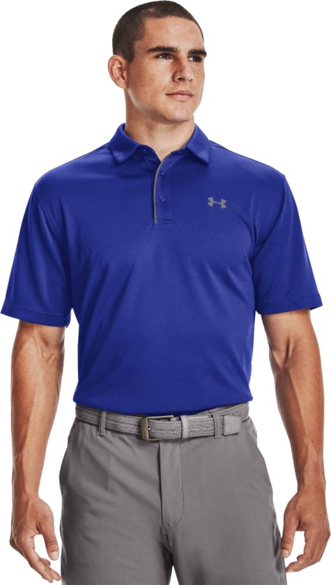 Under Armour Tech Polo 1290140-400, Mannen, Blauw, Poloshirt, maat: S van Under Armour