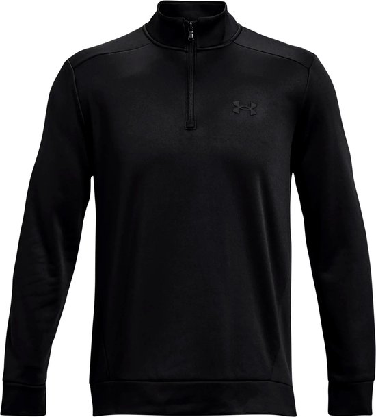 UNDER ARMOUR - ua armour fleece 1/4 zip-blk - Zwart van Under Armour