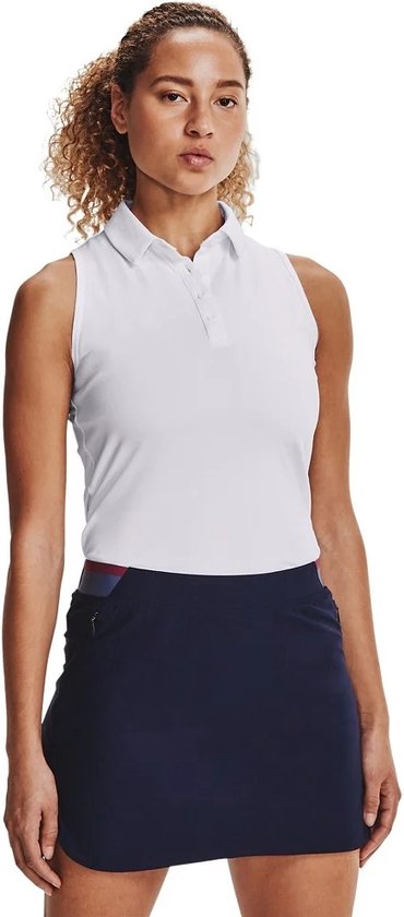 Under Armour Zinger Mouwloze Polo-Wit / / Wit van Under Armour