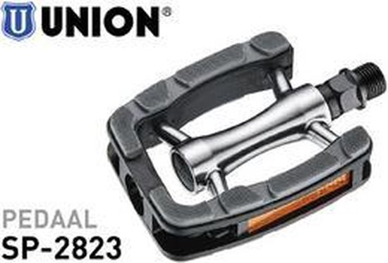 Union Pedalen Sp-823 Aluminium Antislip Zwart van Union