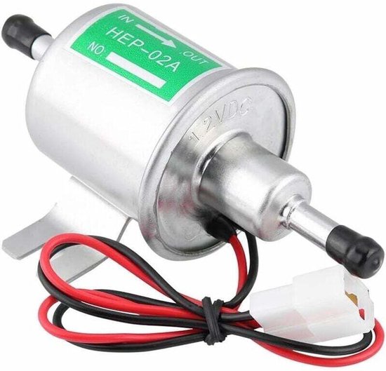 Universele 12V elektrische brandstofpomp, Geschikt voor benzine, diesel en generatoren.