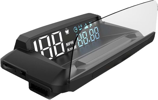 Universele Auto HUD GPS Snelheidsmeter, G3 GPS HUD Head-up display Auto Snelheid Projector, GPS Digitale Snelheidsmeter met Oversnelheid Alarm, voor Alle Auto's | Met alarm bij oversnelheid, waarschuwing voor vermoeidheid KMH/MPH voor alle auto's van universele